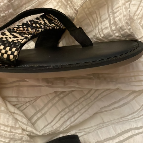 Toms Lexie Black Canvas/Geometric Woven Sandal. Size 11. NWOT🔹FIRM🔹 - Picture 12 of 13